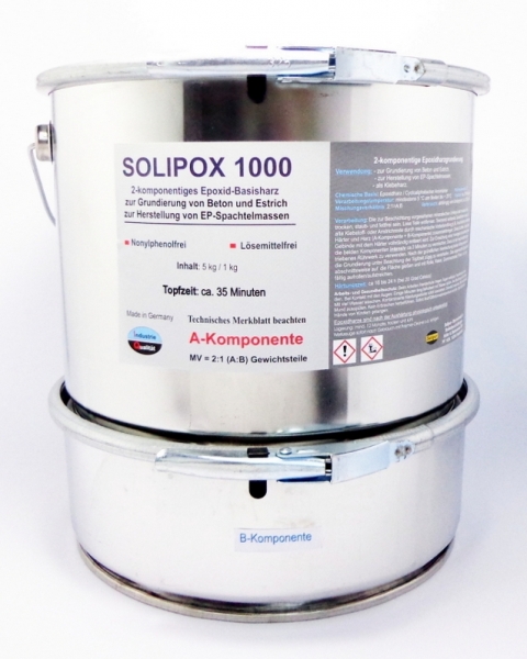 Grundier- und Basis-Bauharz SOLIPOX1000 5 kg  (16,98 €/1 kg)